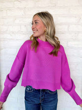 Load image into Gallery viewer, That’s So True Bright Mauve Sweater