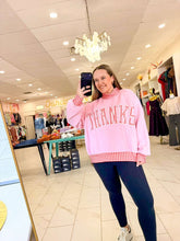 Load image into Gallery viewer, Give Thanks Pink Gingham Pullover