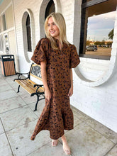 Load image into Gallery viewer, Forever Yours Brown Midi Dress