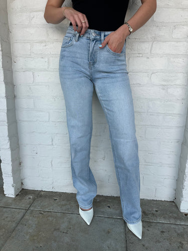 Give Me Hope High Rise Slim Wide Jean