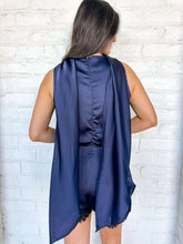 Load image into Gallery viewer, Pass Me By Dark Navy Romper