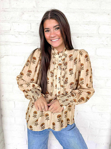 Brace Yourself Tan Top