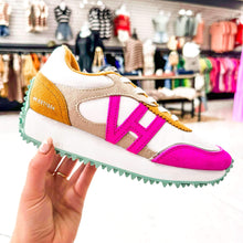 Load image into Gallery viewer, Vintage Havana Cosmic Mustard/Hot Pink Sneaker