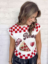 Load image into Gallery viewer, Queen Of Sparkles White &amp; Red Checkered ‘That’s Amore’ Too