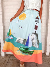 Load image into Gallery viewer, Queen Of Sparkles Light House Midi Skirt
