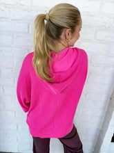 Load image into Gallery viewer, Stay Warm Pullover Fuchsia Hoodie