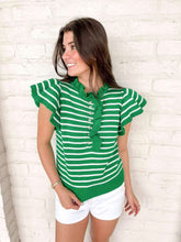 Load image into Gallery viewer, Renew Your Feelings Green Top