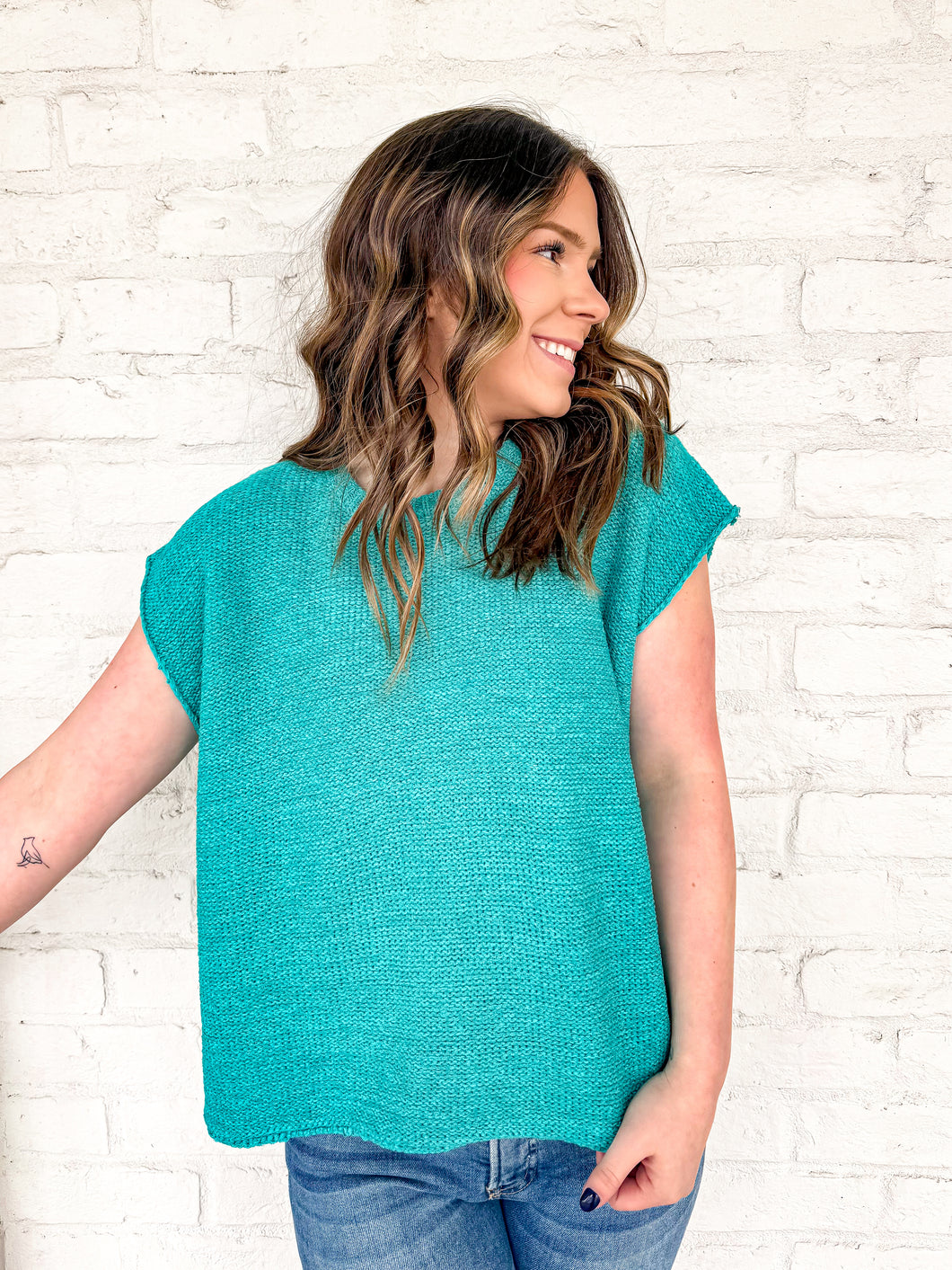 Essential Ease Turquoise Top
