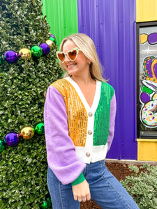 Queen Of The Good Times Sequin Cardigan