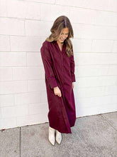 Load image into Gallery viewer, Fall Frenzy Merlot Dress