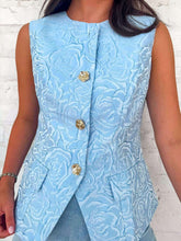 Load image into Gallery viewer, Boss Business Blue Top
