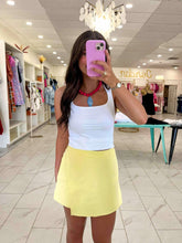 Load image into Gallery viewer, Lemon Squeeze Yellow Skort