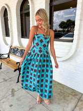 Load image into Gallery viewer, Like Old Times Blue Polka Dot Dress