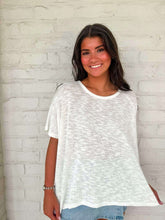 Load image into Gallery viewer, Sunset Stroll White Oversized Top