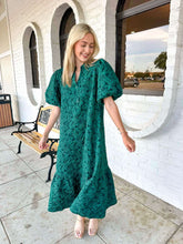 Load image into Gallery viewer, Forever Yours Hunter Green Midi Dress