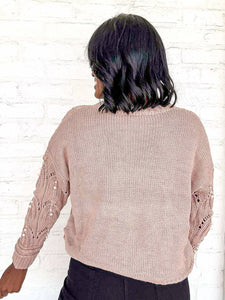 Classy Details Light Mocha Top