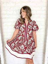Load image into Gallery viewer, Turn The Other Way Burgundy Dress