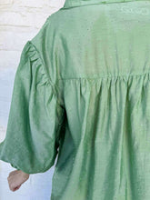 Load image into Gallery viewer, Show You Care Green Rhinestone Top