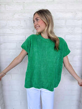 Load image into Gallery viewer, Get Comfy Green Top