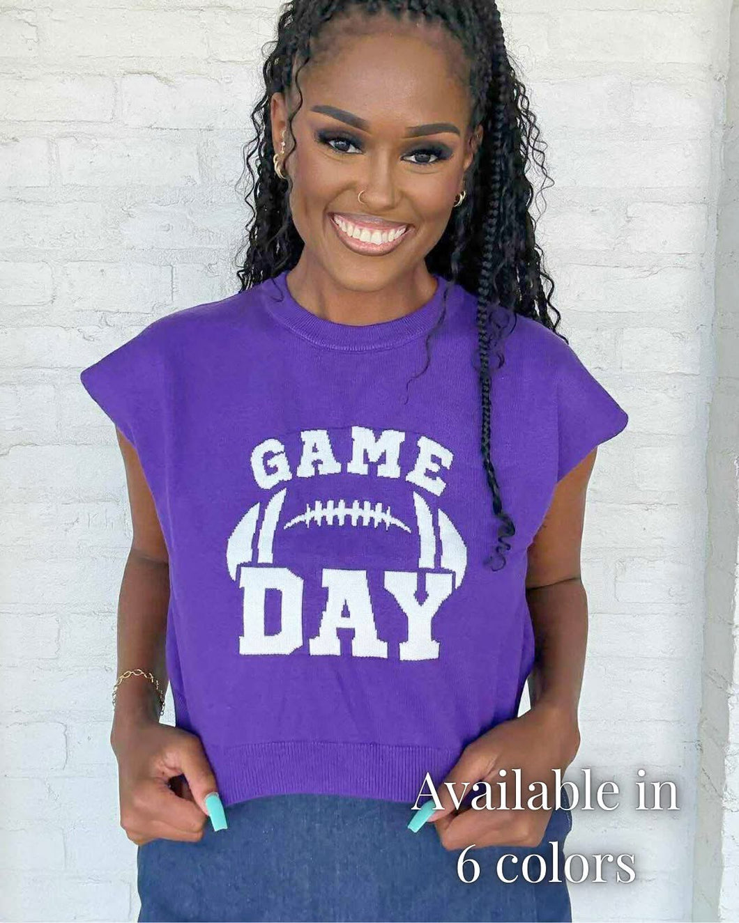 Game Day Excitement Purple Top