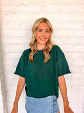 Load image into Gallery viewer, Basic Work Hunter Green Top
