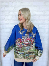 Load image into Gallery viewer, Queen Of Sparkles Multi Santa in the Swamp Sweatshirt