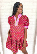 Load image into Gallery viewer, Fields Of Love Burgundy Dress