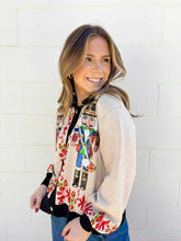 Load image into Gallery viewer, Queen Of Sparkles Black Trim Collar Nutcracker &amp; Candy Cane Cardigan
