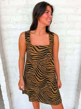 Load image into Gallery viewer, Living In Linen Tiger Print Dress