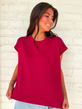 Load image into Gallery viewer, In A Daydream Cabernet Scuba Top