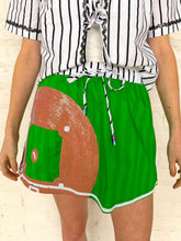 Load image into Gallery viewer, Queen Of Sparkles Green Baseball Field Cotton Skort