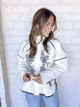 Load image into Gallery viewer, Everlasting Love Ivory Black Jacket