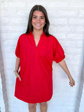 Load image into Gallery viewer, Calm Cool And Collected Red Dress