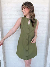Load image into Gallery viewer, New York Status Olive Dress