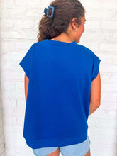 Load image into Gallery viewer, In A Daydream Classic Blue Scuba Top