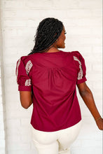 Load image into Gallery viewer, Totally Crazy Burgundy Top