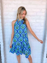 Load image into Gallery viewer, Traces Of Spring Blue Dress