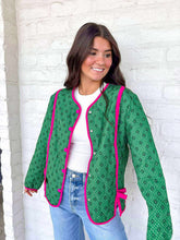 Load image into Gallery viewer, Happen With Love Green Jacket