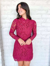 Load image into Gallery viewer, Get To Know You Burgundy Dress