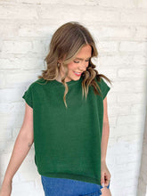 Load image into Gallery viewer, First To Know Dark Green Sweater Vest