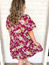 Load image into Gallery viewer, The Only Way Wine Dress