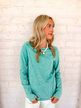 Load image into Gallery viewer, Cozy Days Mint Long-sleeve Top