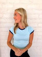 Load image into Gallery viewer, Favorite Tee Light Blue &amp; Navy