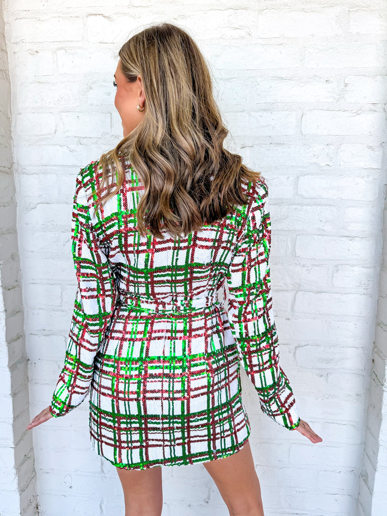 queen of sparkles christmas dress Queen of Sparkles White Multi Rhinestone Rainbow Bow Pajama Top Dress XXL