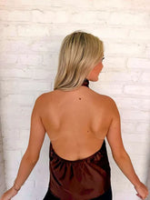Load image into Gallery viewer, Hold Onto Memories Brown Halter Top