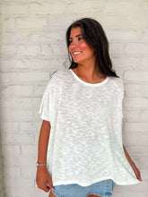 Load image into Gallery viewer, Sunset Stroll White Oversized Top