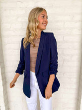 Load image into Gallery viewer, Set Ablaze Navy Blazer