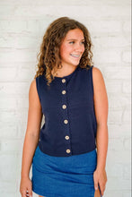 Load image into Gallery viewer, Keep The Style Navy Top