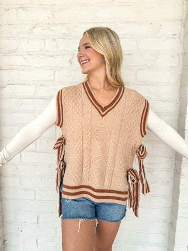 Off To A Good Start Top Taupe