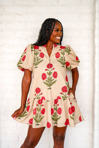 Left Behind Cream Dress
